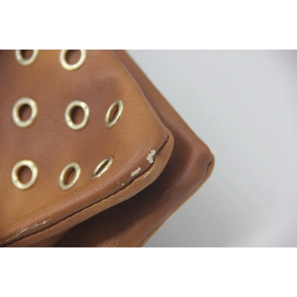 Chico's Women's Jamie Clutch Brown Zipper Purse w/ Gold Groments NWT $99